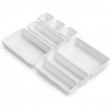 Lådinsatser, Set med 8 st, MODULAR TRAYS, Vita Lådinsatser, Set med 8 st, MODULAR TRAYS, Vita