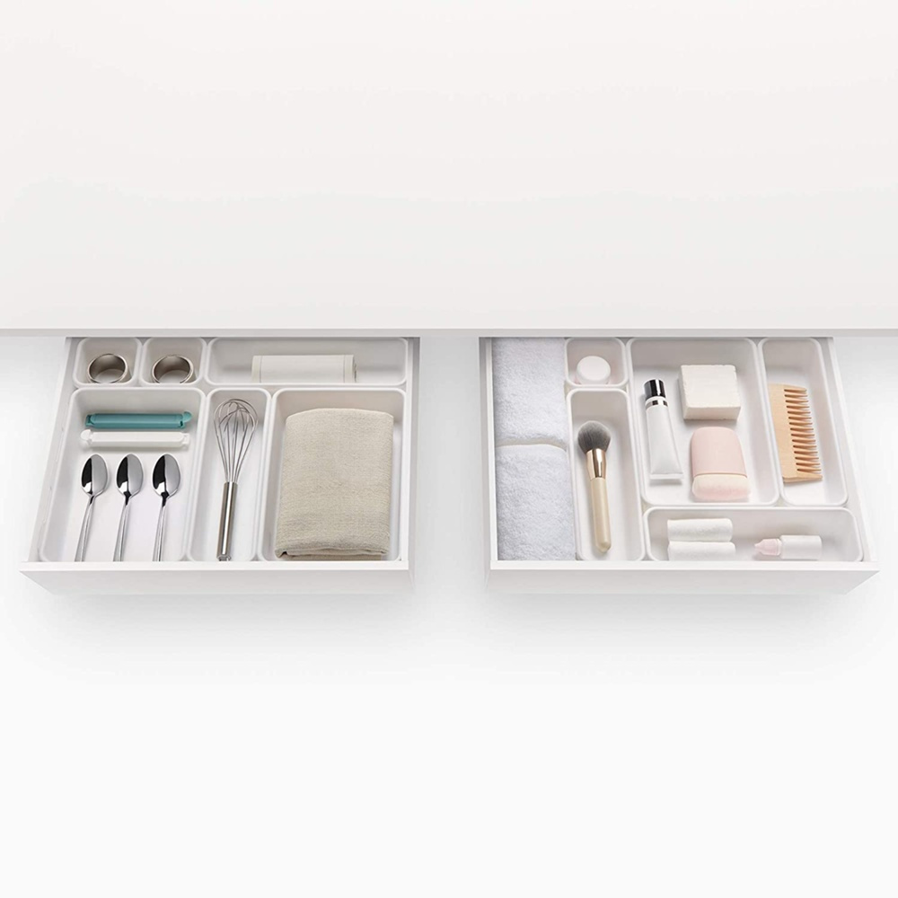 Lådinsatser, Set med 8 st, MODULAR TRAYS, Vita i gruppen Förvaring / Köksförvaring hos SmartaSaker.se (41943)