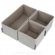 Lådor för sortering, 3 st, BIGSO SOFT DRAWER ORGANIZERS Lådor för sortering, 3 st, BIGSO SOFT DRAWER ORGANIZERS