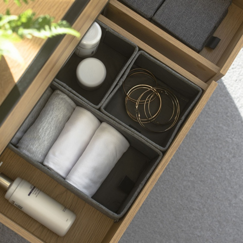 Lådor för sortering, 3 st, BIGSO SOFT DRAWER ORGANIZERS i gruppen Förvaring / Garderobsförvaring / Sorteringslådor hos SmartaSaker.se (41945)