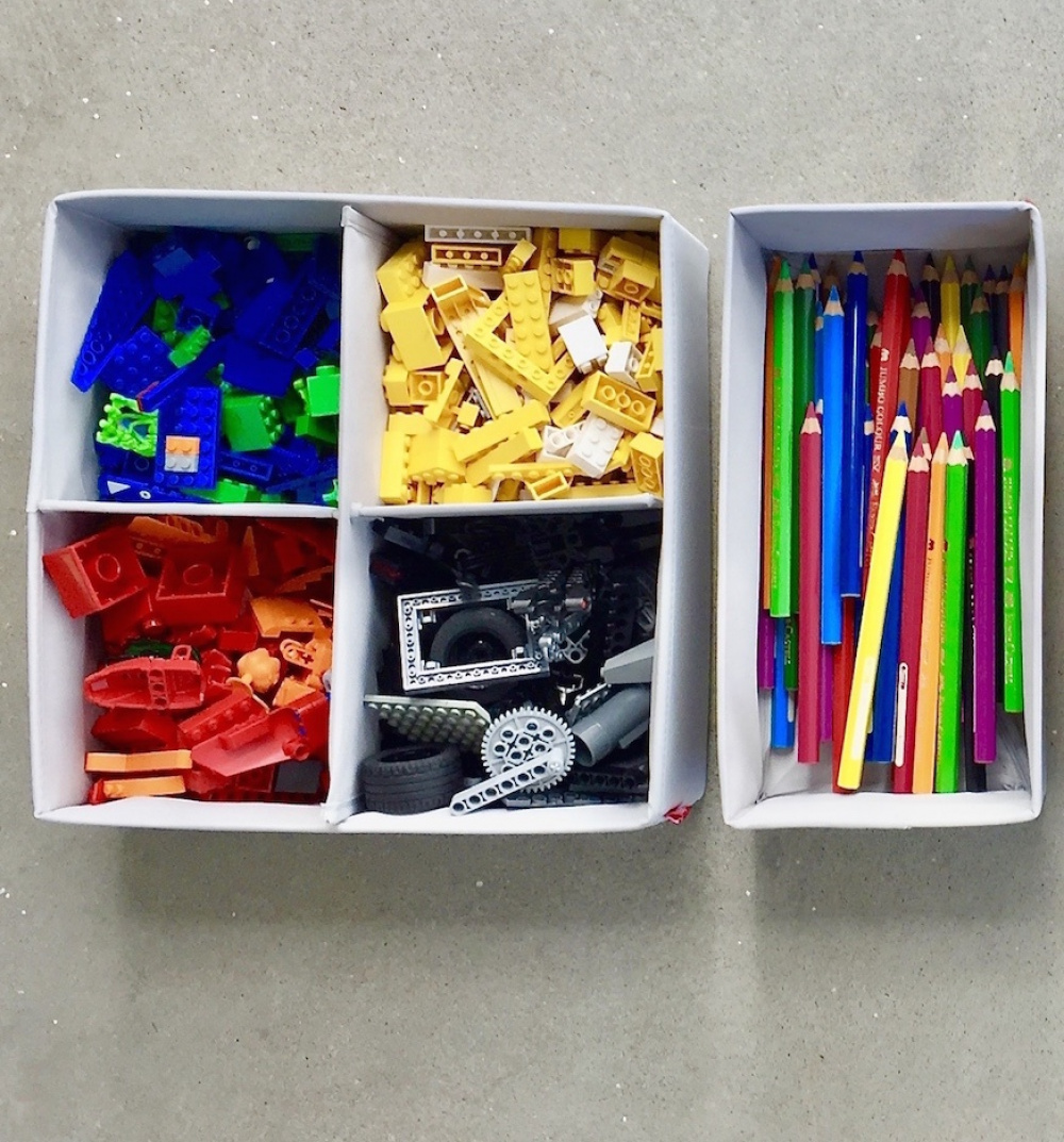 Lådor i tyg för sortering, Set med 6 st, PREMIUM DRAWER ORGANIZERS , Grå i gruppen Förvaring / Garderobsförvaring / Sorteringslådor hos SmartaSaker.se (41948)