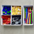 Lådor i tyg för sortering, Set med 6 st, PREMIUM DRAWER ORGANIZERS , Grå Lådor i tyg för sortering, Set med 6 st, PREMIUM DRAWER ORGANIZERS , Grå