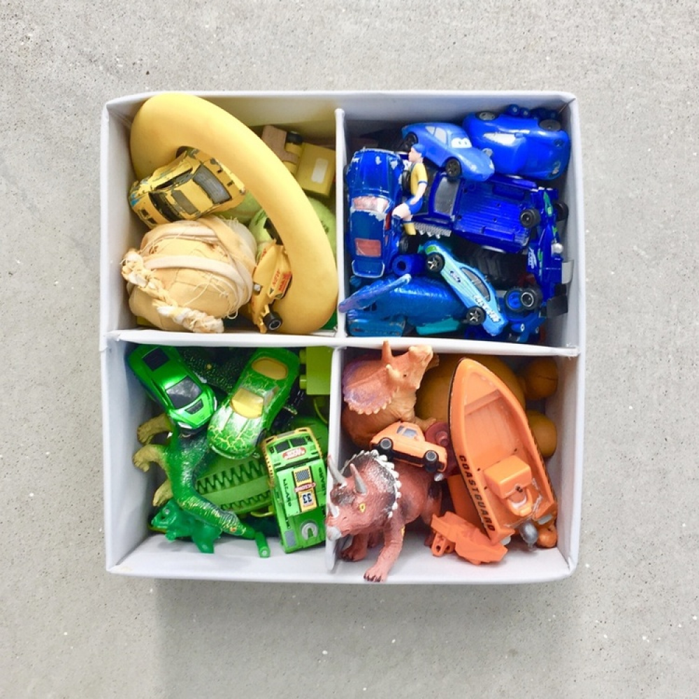 Lådor i tyg för sortering, Set med 6 st, PREMIUM DRAWER ORGANIZERS , Grå i gruppen Förvaring / Garderobsförvaring / Sorteringslådor hos SmartaSaker.se (41948)