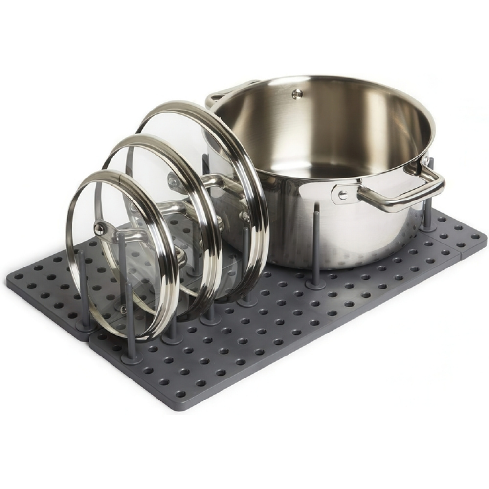 Lådorganiserare, 2 st, Justerbara, PEGGY, Umbra, Mörkgrå i gruppen Förvaring / Köksförvaring / Organisera köksskåp hos SmartaSaker.se (41949)