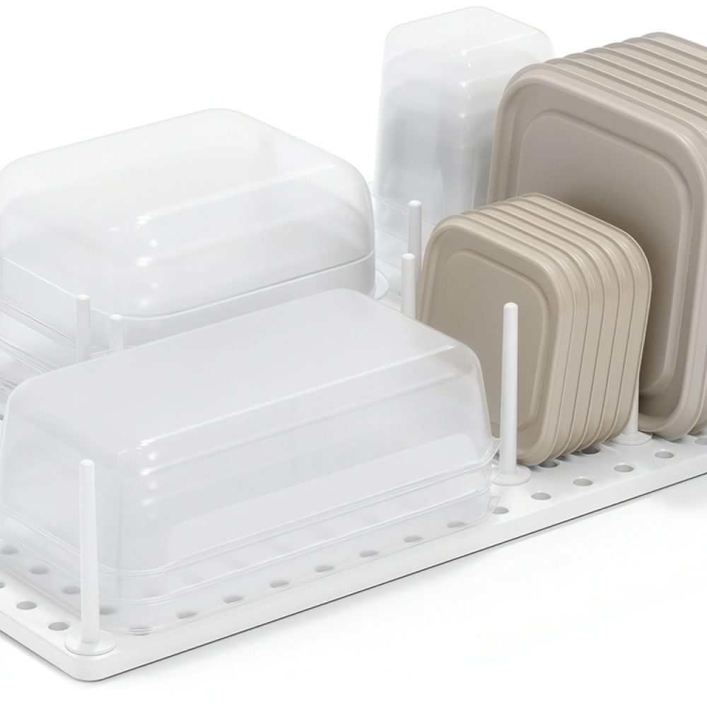 Lådorganiserare, 2 st, Justerbara, PEGGY, Umbra, Vit i gruppen Förvaring / Köksförvaring / Organisera köksskåp hos SmartaSaker.se (41950)