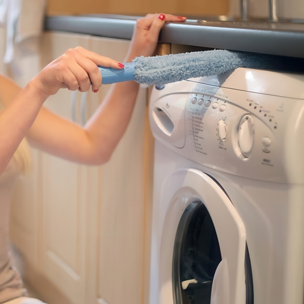 Lång och platt Dammvippa, Böjbar, CLEANING & DUSTING WAND, 7,5 x H 74 cm, Blå i gruppen Förvaring / Städförvaring och sopsortering / Städtrasor och borstar hos SmartaSaker.se (41951)