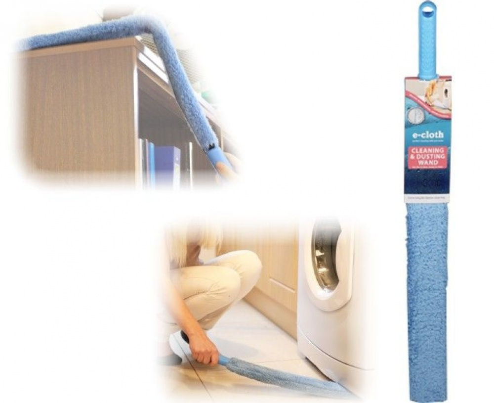 Lång och platt Dammvippa, Böjbar, CLEANING & DUSTING WAND, 7,5 x H 74 cm, Blå i gruppen Förvaring / Städförvaring och sopsortering / Städtrasor och borstar hos SmartaSaker.se (41951)