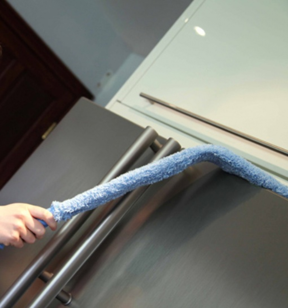 Lång och platt Dammvippa, Böjbar, CLEANING & DUSTING WAND, 7,5 x H 74 cm, Blå i gruppen Förvaring / Städförvaring och sopsortering / Städtrasor och borstar hos SmartaSaker.se (41951)