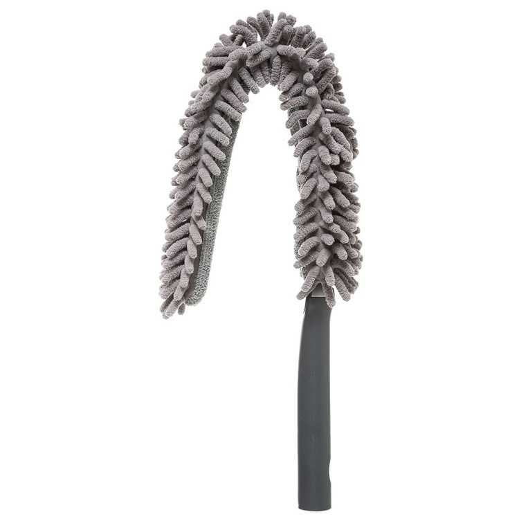 Lång och platt Dammvippa, Böjbar, DOUBLE SIDED DUSTER, 7 x H 62 cm, Grå i gruppen Förvaring / Städförvaring och sopsortering hos SmartaSaker.se (41952)
