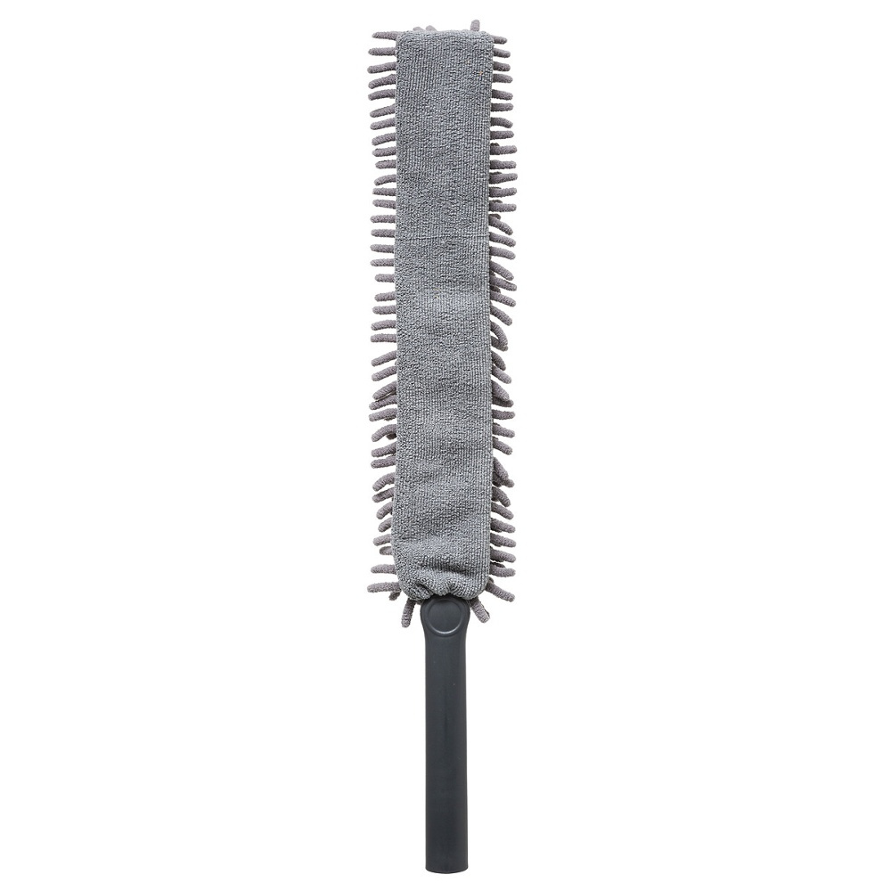 Lång och platt Dammvippa, Böjbar, DOUBLE SIDED DUSTER, 7 x H 62 cm, Grå i gruppen Förvaring / Städförvaring och sopsortering hos SmartaSaker.se (41952)