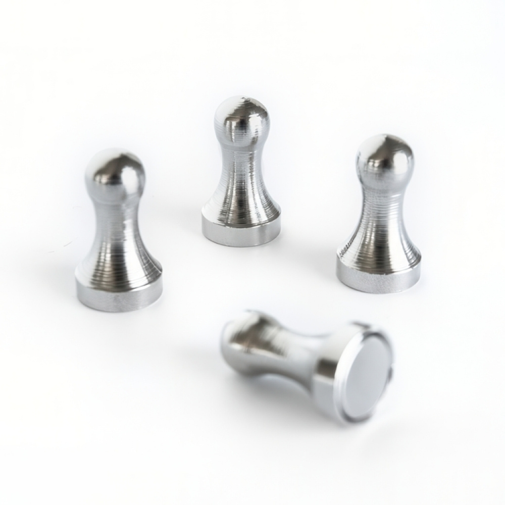 Magneter / krokar, HULK, Extra starka, 4st, HULK, Ø 1,2 x H 2,1 cm, Silver i gruppen Förvaring / Magneter och självhäftande / Starka magneter hos SmartaSaker.se (41957)