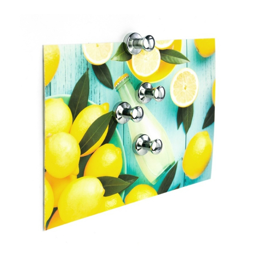 Magneter / krokar, Superstarka, 4 st, MINI-MAX, Ø 1,4 x H 1,5 cm, Silver i gruppen Förvaring / Magneter och självhäftande / Starka magneter hos SmartaSaker.se (41959)