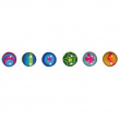 Magneter 6 st, ARGUS, Ø 1,7 cm, Färgglada Magneter 6 st, ARGUS, Ø 1,7 cm, Färgglada