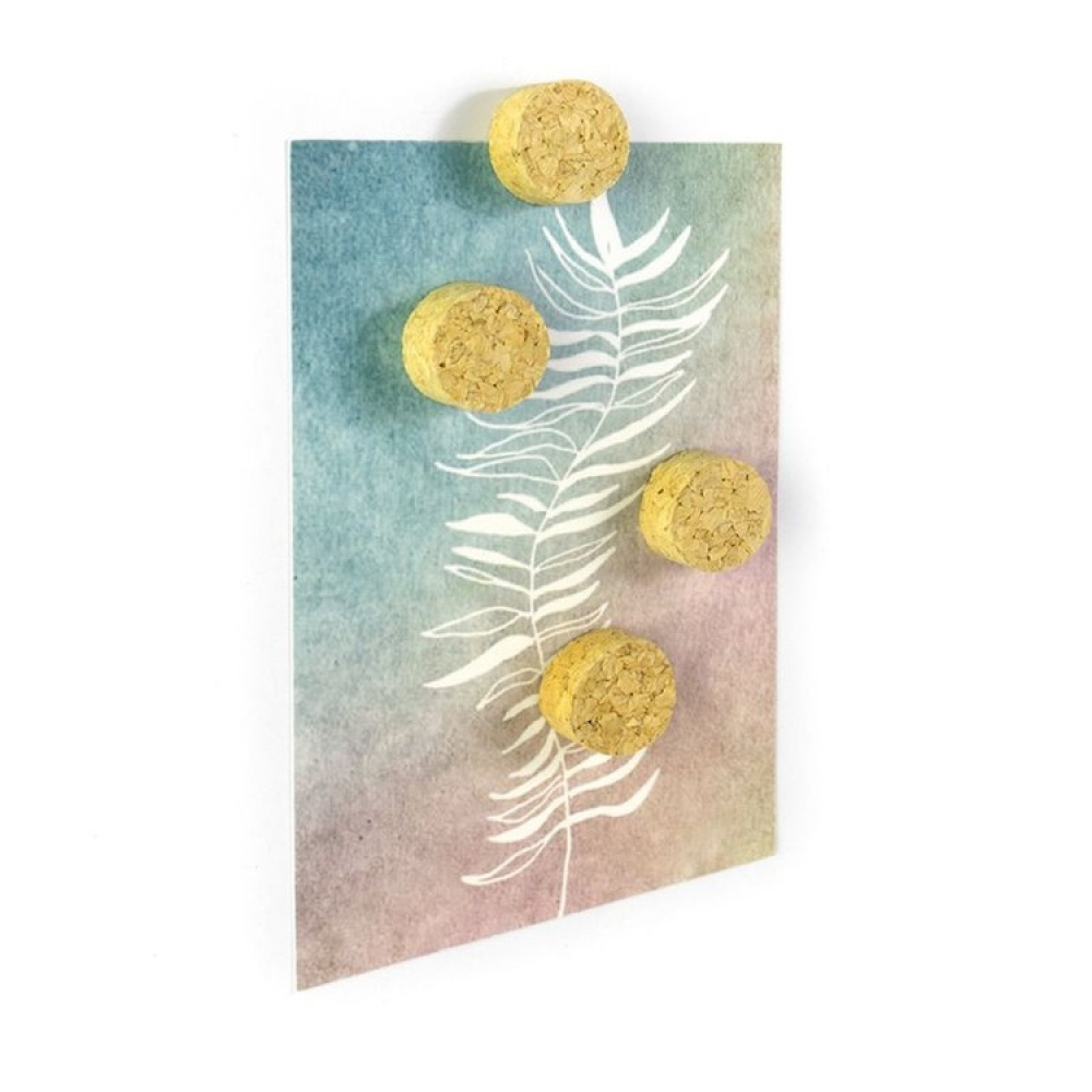 Magneter av kork, 4 st, CORK DISC, Ø 2,3 x 1 cm, Natur i gruppen Förvaring / Magneter och självhäftande hos SmartaSaker.se (41962)