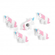 Magneter enhörningar, UNICORN 5 st, Vit / Rosa Magneter enhörningar, UNICORN 5 st, Vit / Rosa
