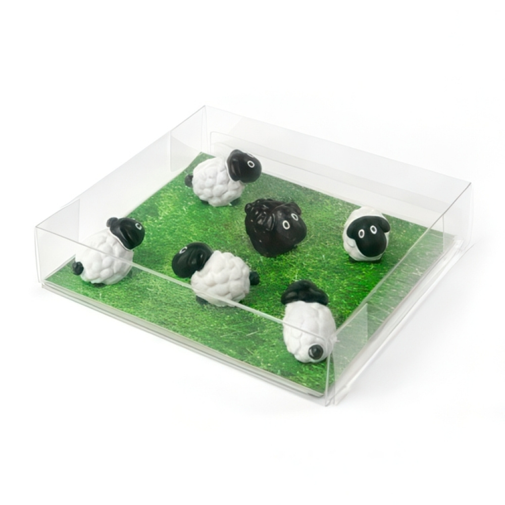Magneter Får, SHEEP, 6st, Svart / Vit i gruppen Förvaring / Magneter och självhäftande hos SmartaSaker.se (41968)