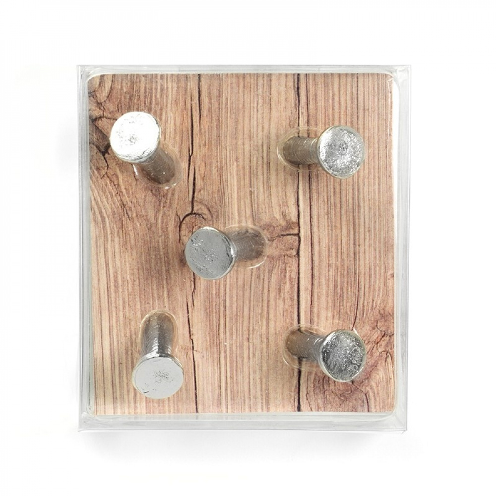 Magneter i form av spikar, 5 st, NAIL, Ã˜ 1,5 x H 2,8 cm, Silver i gruppen Förvaring / Magneter och självhäftande hos SmartaSaker.se (41978)