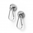 Magneter med karbinhake, 2 st, SNAP, superstark, Silver Magneter med karbinhake, 2 st, SNAP, superstark, Silver