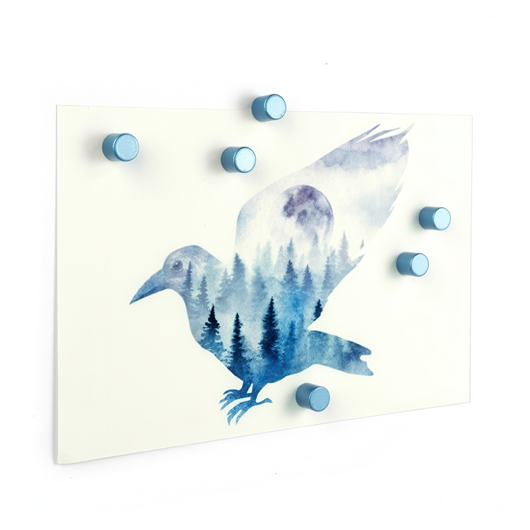 Magneter superstarka, 6 st, BOLT BLUE, Ø 0,8 x H 9,8 cm, Silverblå i gruppen Förvaring / Magneter och självhäftande / Starka magneter hos SmartaSaker.se (42003)