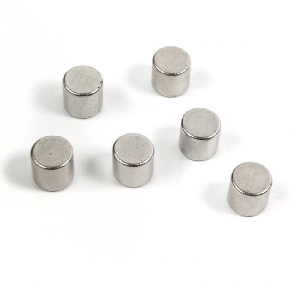 Magneter superstarka, 6 st, BOLT SILVER, Ø 0,8 x H 9,8 cm, Silver i gruppen Förvaring / Magneter och självhäftande / Starka magneter hos SmartaSaker.se (42005)