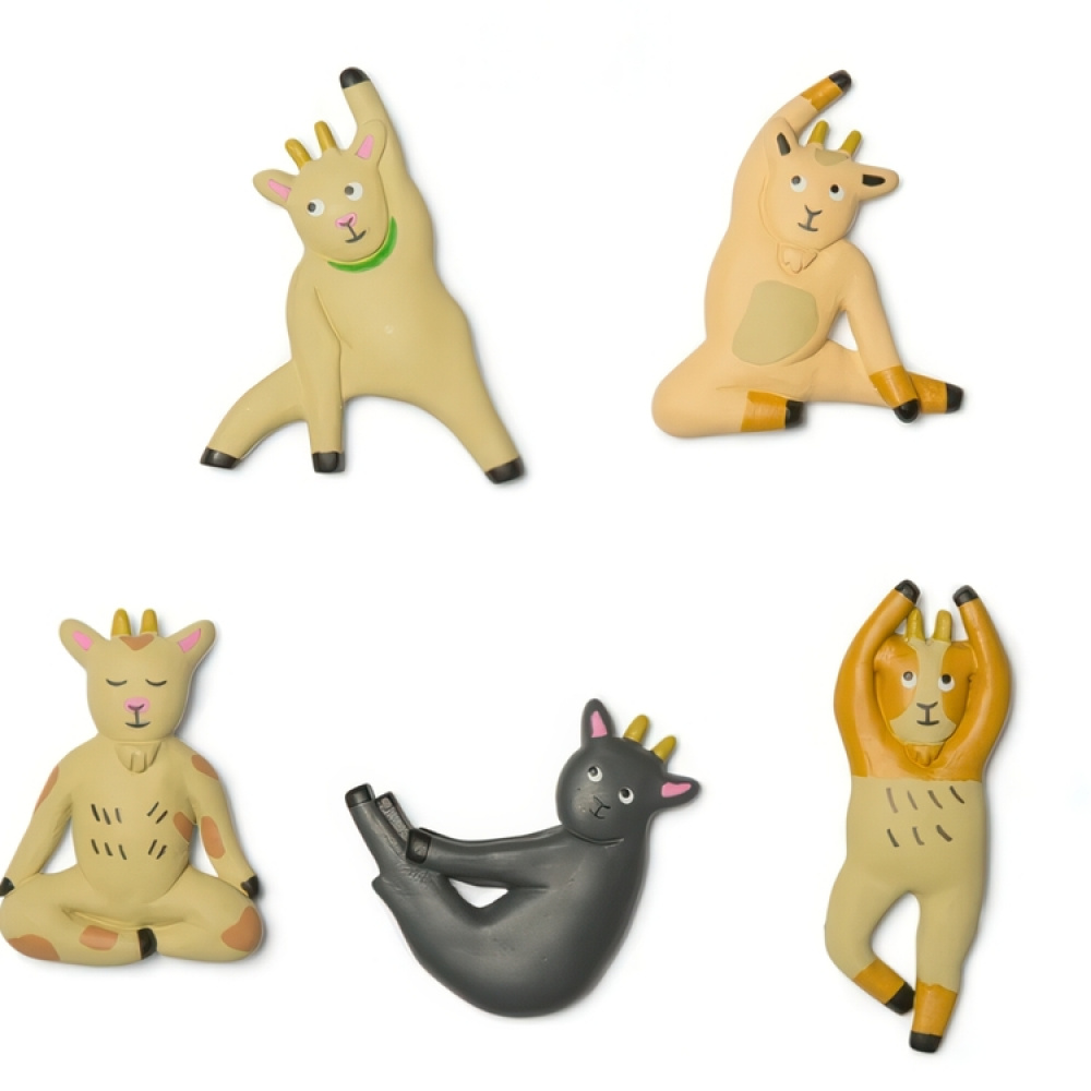 Magneter, Getter, 6 st, GOAT YOGA, Mix i gruppen Förvaring / Magneter och självhäftande hos SmartaSaker.se (42016)