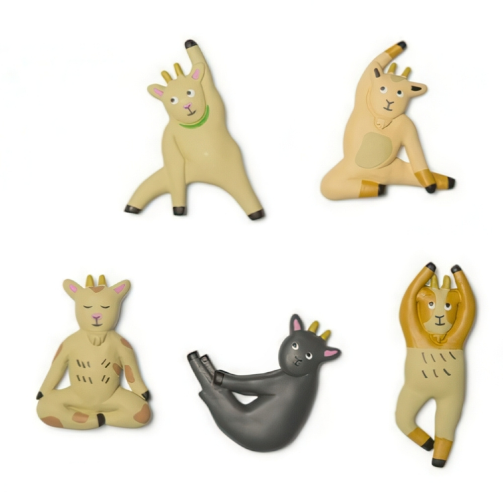 Magneter, Getter, 6 st, GOAT YOGA, Mix i gruppen Förvaring / Magneter och självhäftande hos SmartaSaker.se (42016)