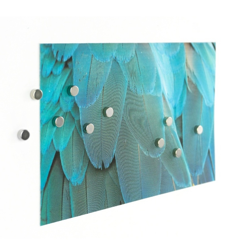 Magneter, mini, starka, 10 st, STEELY SILVER, Ø 0,6 x 0,3 cm, Silver i gruppen Förvaring / Magneter och självhäftande / Starka magneter hos SmartaSaker.se (42026)