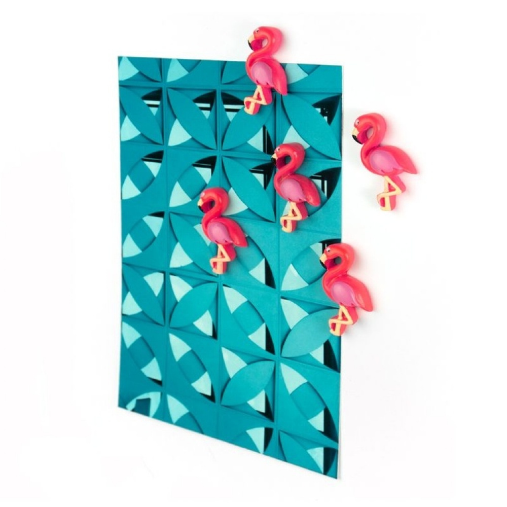 Magneter, PINK FLAMINGO, 5 st, Cerice i gruppen Förvaring / Magneter och självhäftande hos SmartaSaker.se (42031)