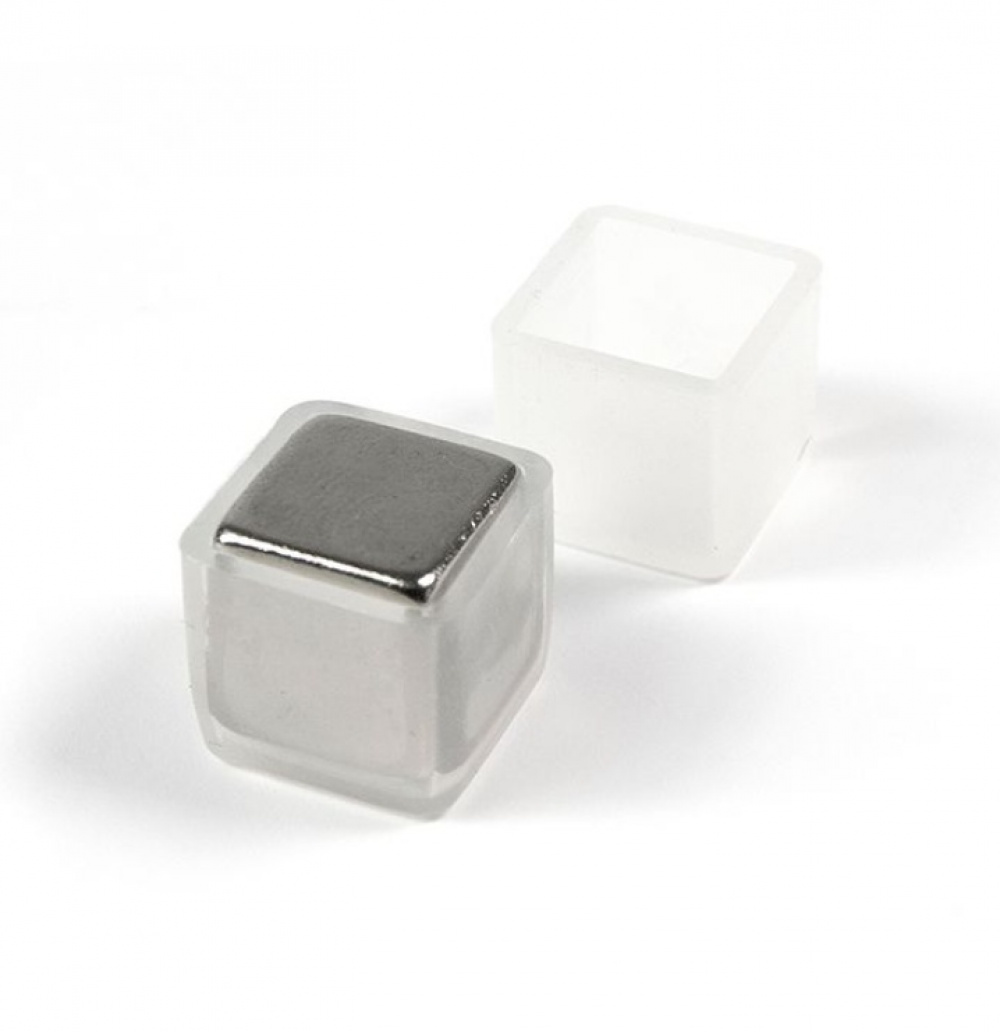 Magneter, Superstarka, 4 st, CUBE, 1 x 1 x H 1 cm, Silver i gruppen Förvaring / Magneter och självhäftande / Starka magneter hos SmartaSaker.se (42034)