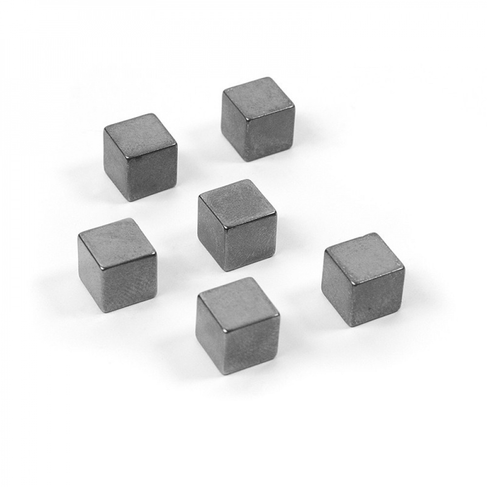Magneter, Superstarka, 6 st, CUBE MEDIUM, 0,8 x 0,8 cm, Silvergrå i gruppen Förvaring / Magneter och självhäftande / Starka magneter hos SmartaSaker.se (42036)