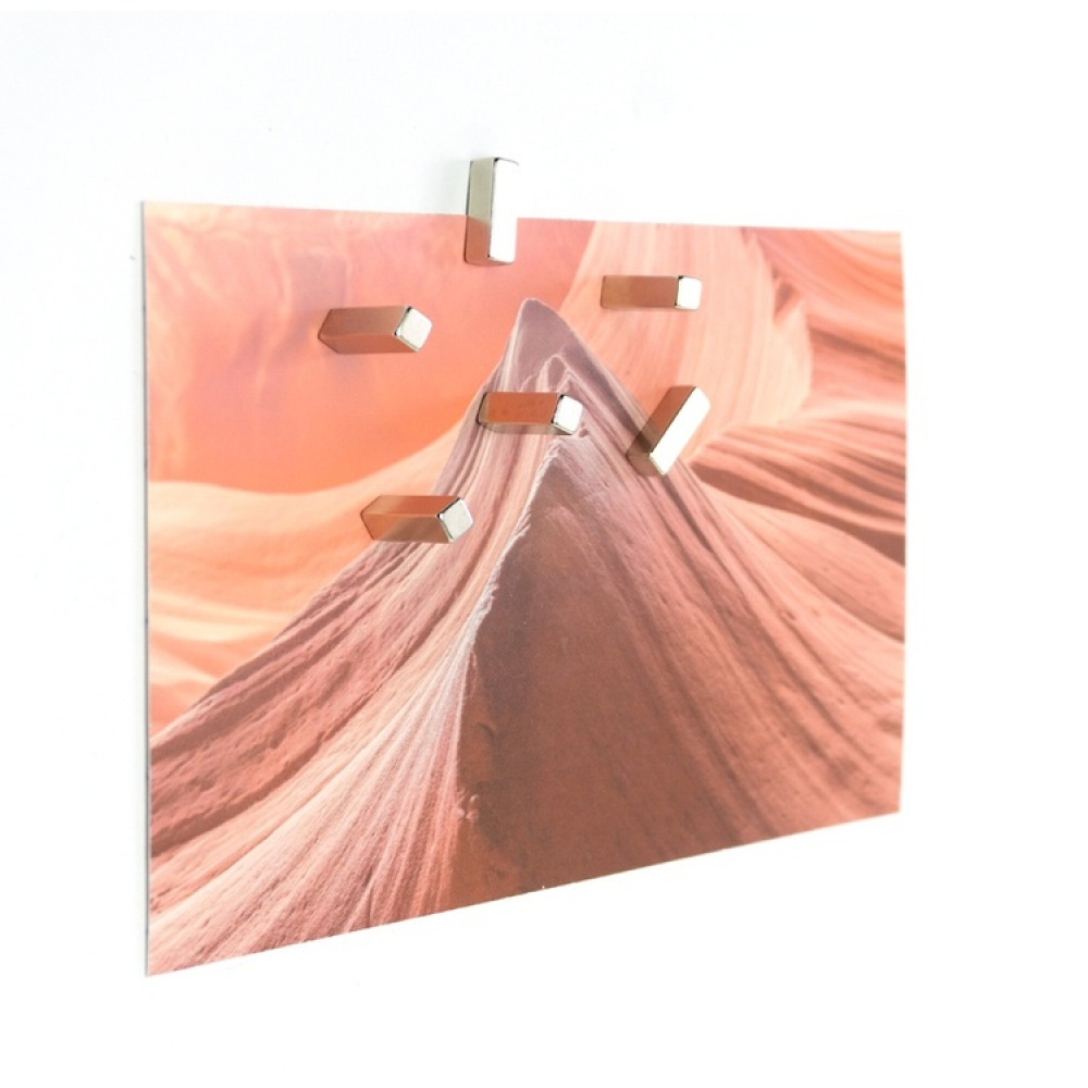 Magneter, superstarka, 6st, STICK MAGIC MAGNET, 0,5 x 0,5 x H 1,5 cm Silver i gruppen Förvaring / Magneter och självhäftande / Starka magneter hos SmartaSaker.se (42037)