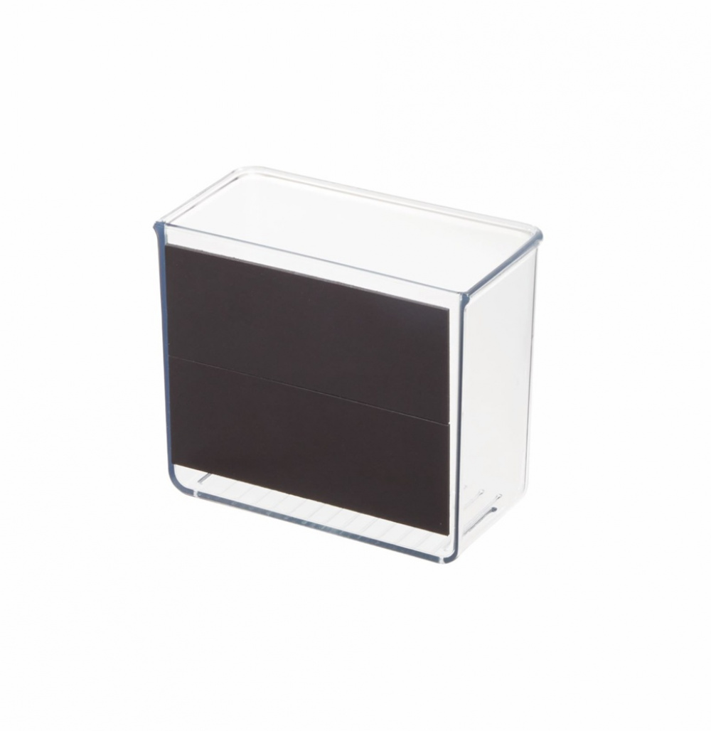 Magnetisk Förvaring, ID SMALL MAGNETIC BIN, 15 x 7,5 x H 12.5 cm, Transparent i gruppen Förvaring / Magneter och självhäftande / Starka magneter hos SmartaSaker.se (42044)
