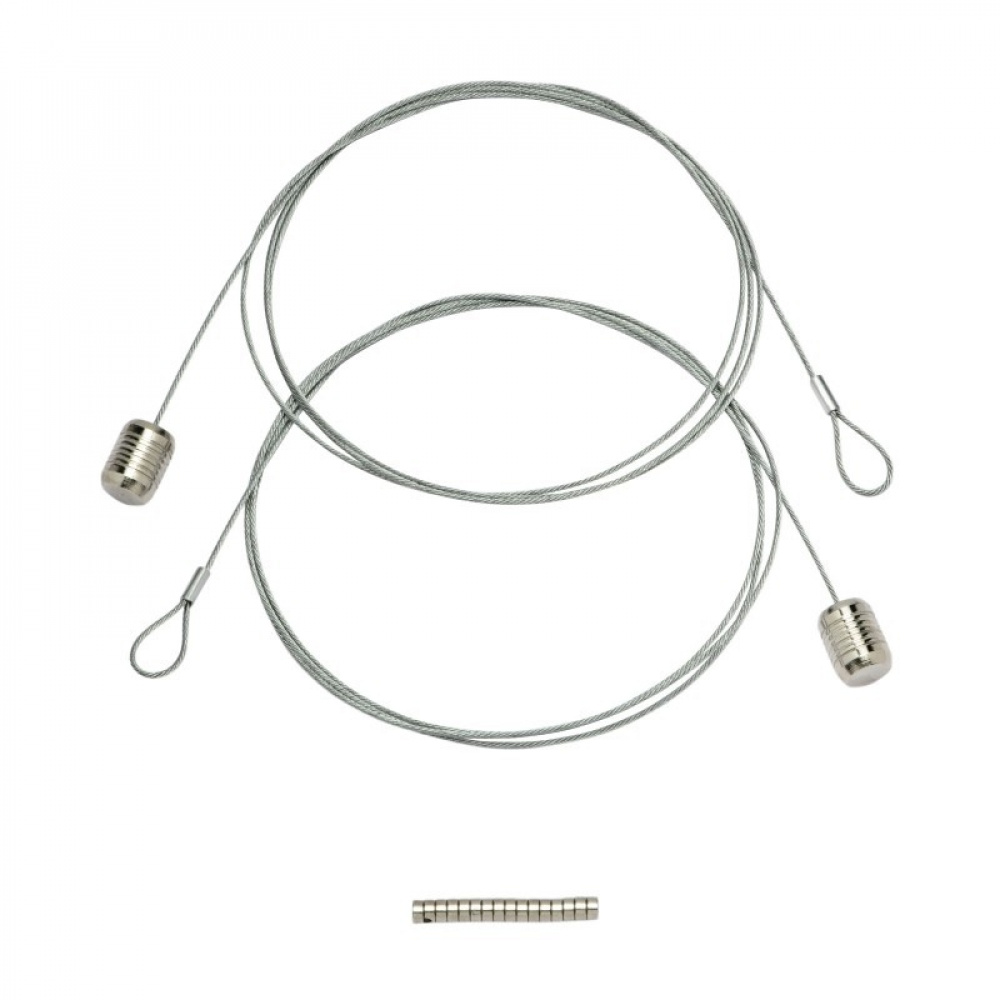 Magnetisk korthållare med 8 minimagneter, STEELY DAN, H 150 cm, Silver i gruppen Förvaring hos SmartaSaker.se (42048)