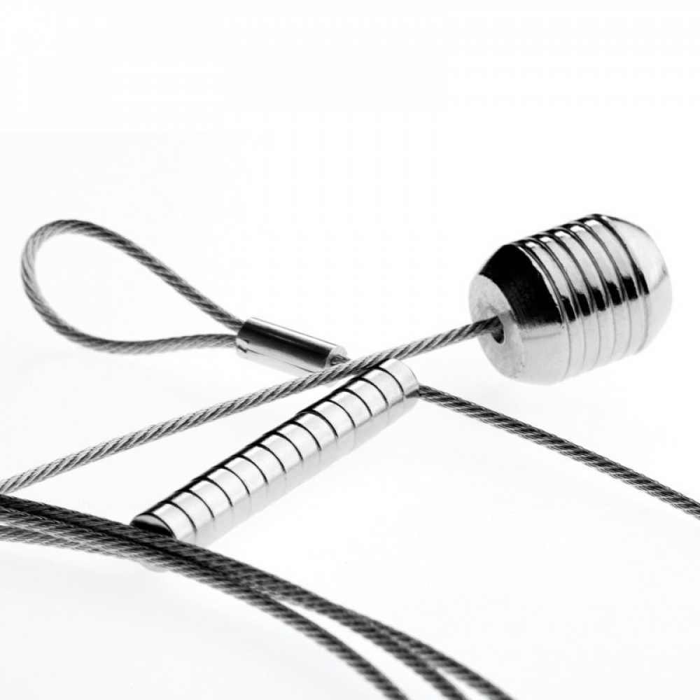 Magnetisk korthållare med 8 minimagneter, STEELY DAN, H 150 cm, Silver i gruppen Förvaring hos SmartaSaker.se (42048)