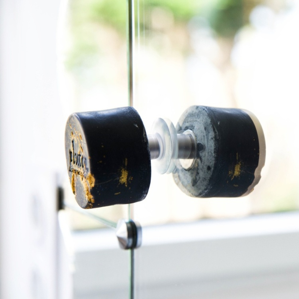 Magnetisk tvålhållare med sugpropp, MINIMALISTE PORTE SAVON, Ø 3,5 cm, Silver i gruppen Förvaring / Badrumsförvaring hos SmartaSaker.se (42065)