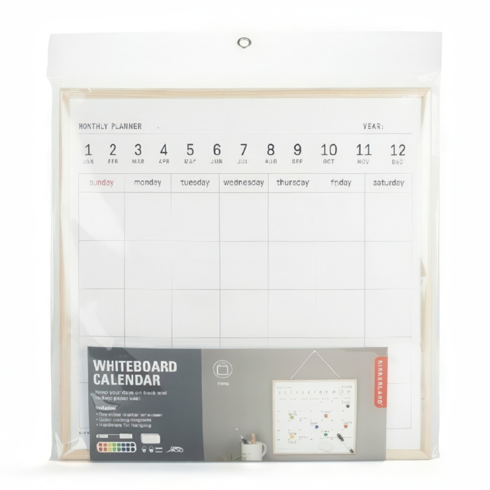 Magnetisk whiteboard tavla, MONTHLY PLANNER, 34 x H 34 cm, Vit i gruppen Förvaring / Kontorsmaterial hos SmartaSaker.se (42067)