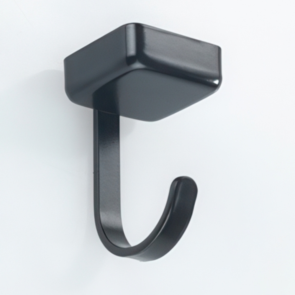 Magnetiska krokar, 6 st, JET UNDER SHELF, 2 x 2 x H 3,9 cm, Svarta i gruppen Förvaring / Magneter och självhäftande / Magnetkrokar hos SmartaSaker.se (42071)