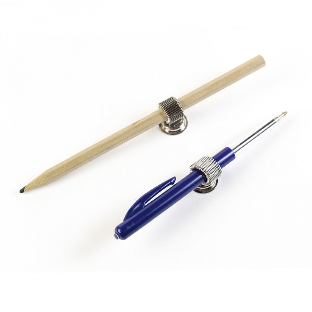 Magnetiska Pennhållare, Superstarka , 2 st, PEN HOLDER, Ã˜ 1,8 cm, Silver i gruppen Förvaring / Magneter och självhäftande / Magnetförvaring hos SmartaSaker.se (42076)