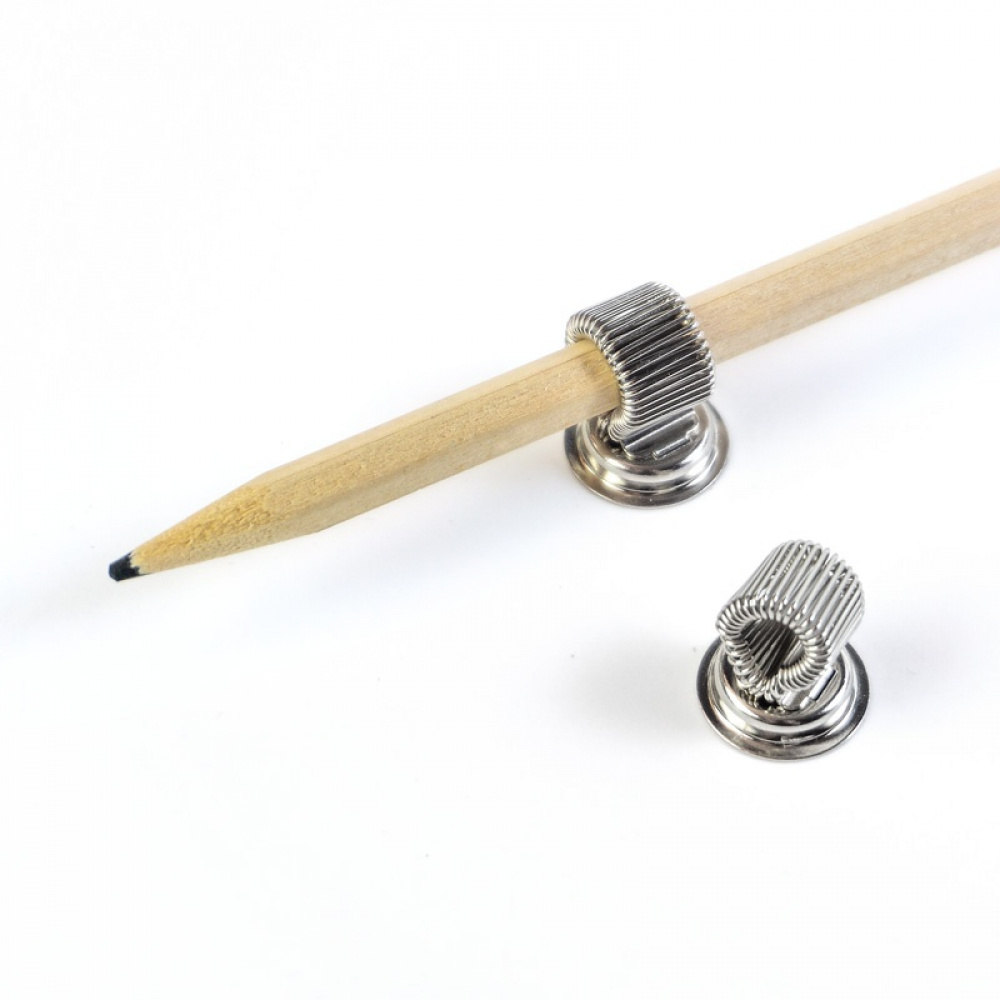 Magnetiska Pennhållare, Superstarka , 2 st, PEN HOLDER, Ã˜ 1,8 cm, Silver i gruppen Förvaring / Magneter och självhäftande / Magnetförvaring hos SmartaSaker.se (42076)