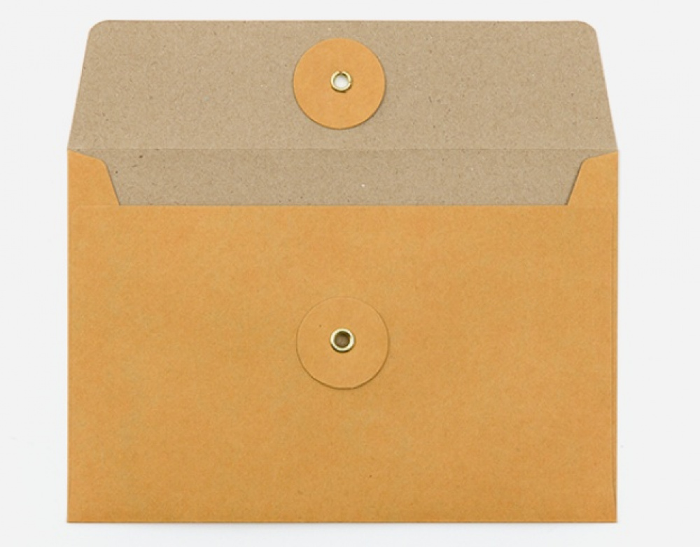 Mapp / Kuvert med snöre, 8 st, TRAVELER\'S COMPANY KRAFT, 17 x H 11,5 , orange i gruppen Förvaring / Kontorsmaterial hos SmartaSaker.se (42096)