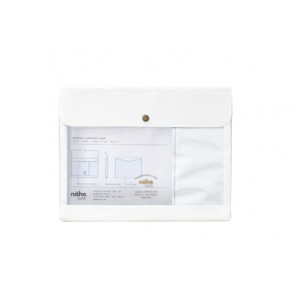 Mapp A5, GENERAL PURPOSE CASE, 26 x 20 cm, Nähe, Vit i gruppen Förvaring / Kontorsmaterial hos SmartaSaker.se (42100)