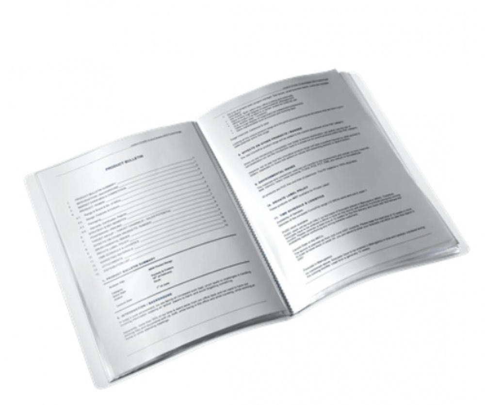 Mapp med 20 plastfickor, A4, LEITZ STYLE, 23 x 1,3 x H 31 cm, Vit i gruppen Förvaring / Kontorsmaterial hos SmartaSaker.se (42103)