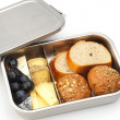 Matlåda i metall, med avdelare, 2 L, BRABANTIA MAKE & TAKE LARGE LUNCH BOX, 17,4 x 26,1 x H 6,3 cm, Silver Matlåda i metall, med avdelare, 2 L, BRABANTIA MAKE & TAKE LARGE LUNCH BOX, 17,4 x 26,1 x H 6,3 cm, Silver