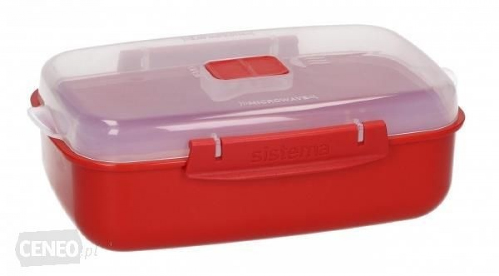 Matlåda för micro, MICROWAVE RECTANGULAR LARGE, 23 x 15 x H 8 cm, Röd i gruppen Förvaring / Köksförvaring / Matlådor / Plast hos SmartaSaker.se (42111)
