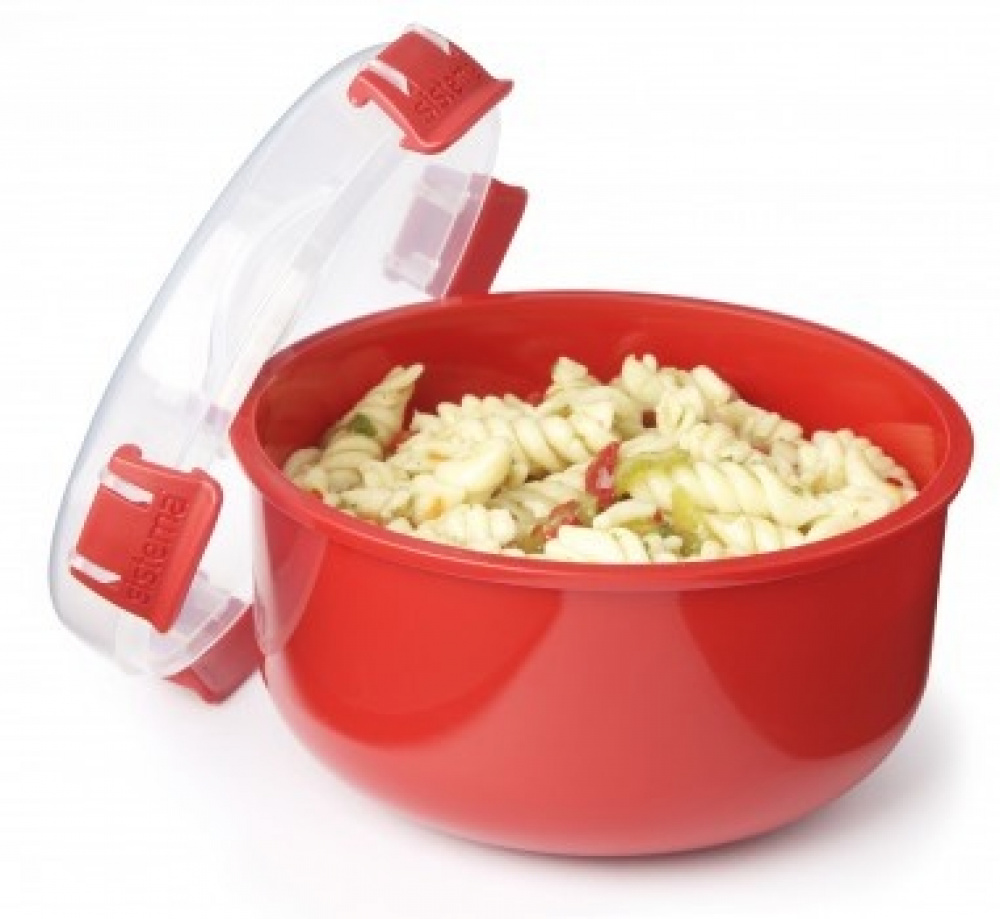 Matlåda för micron, MICROWAVE ROUND, Ø15,6 x H 9,5 cm, Röd i gruppen Förvaring / Köksförvaring / Matlådor / Plast hos SmartaSaker.se (42113)