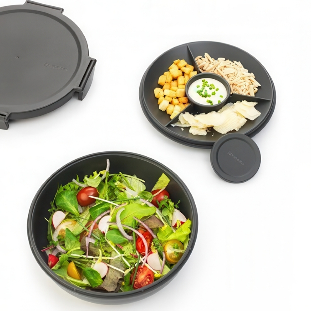 Matlåda för sallad, 1,3 L, BRABANTIA MAKE & TAKE SALAD BOWL, Ø 21 x H 7,5 cm i gruppen Förvaring / Köksförvaring / Matlådor / SmartStore matlådor hos SmartaSaker.se (42114)