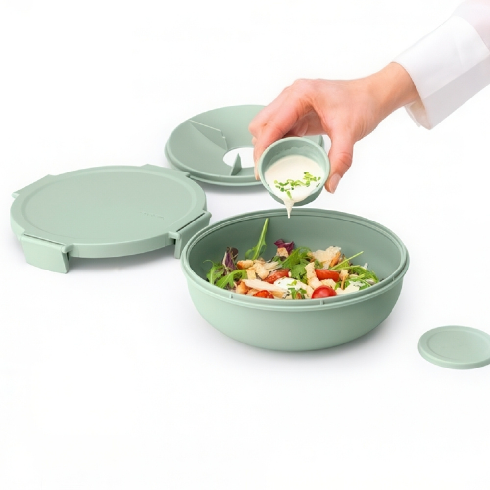 Matlåda för sallad, 1,3 L, BRABANTIA MAKE & TAKE SALAD BOWL, Ø 21 x H 7,5 cm i gruppen Förvaring / Köksförvaring / Matlådor / SmartStore matlådor hos SmartaSaker.se (42114)