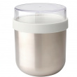 Matlåda i stål, 0,5 L, BRABANTIA MAKE & TAKE TERMOS, Ø11 x H 13,5 cm, Silver / Ljusgrå  Matlåda i stål, 0,5 L, BRABANTIA MAKE & TAKE TERMOS, Ø11 x H 13,5 cm, Silver / Ljusgrå