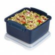 Matlåda med bestick, 1,2 L, Återanvänd Plast, LUNCH PLUS RENEW, 15,5 x 15 x H 8 cm, Blå Matlåda med bestick, 1,2 L, Återanvänd Plast, LUNCH PLUS RENEW, 15,5 x 15 x H 8 cm, Blå