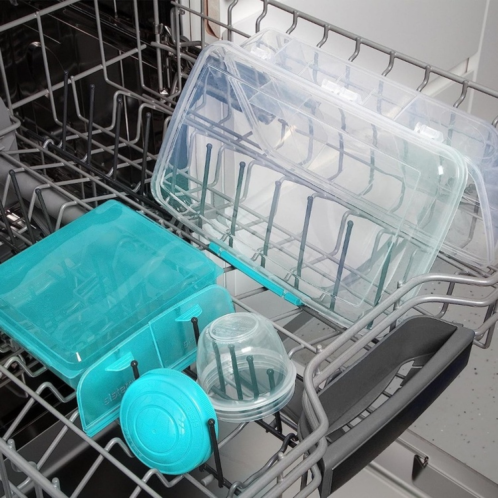 Matlåda med fack och burk, 1,76 Liter, SISTEMA BENTO BOX TO GO, Mintgrön i gruppen Förvaring / Köksförvaring / Matlådor / Lunchlådor och Bento hos SmartaSaker.se (42120)